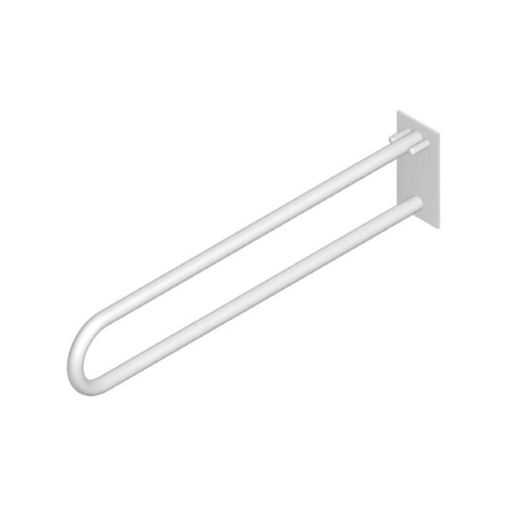 Jika Universum - Madlo toaletní, 800mm x 200mm x 100mm, závěsné, sklopné, kotvené do zdi, bílé H3897250000001