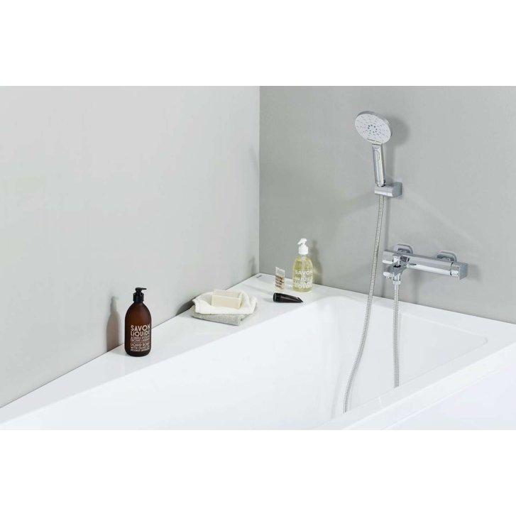 Ravak - Sprchová hlavice Flat 956.00, 12 cm, 3 proudy, chrom X07P233