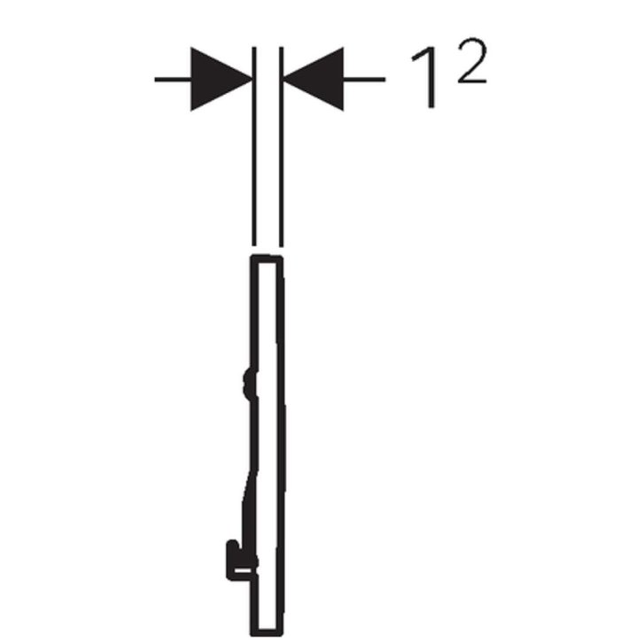 Geberit Sigma10 - Ovládací tlačítko splachování, pozlacená 115.893.45.1