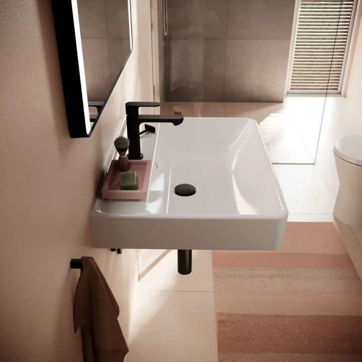Hansgrohe Xanuia Q - Umyvadlo 65x48 cm, s přepadem, otvor pro baterii, bílá 60134450