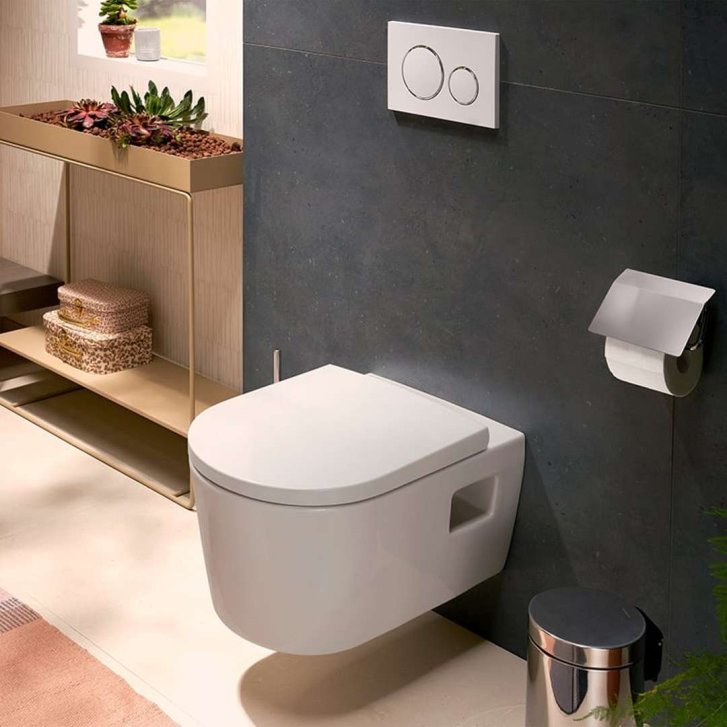 Hansgrohe EluPura Original S - Závěsné WC se sedátkem, Rimless, bílá 60207450