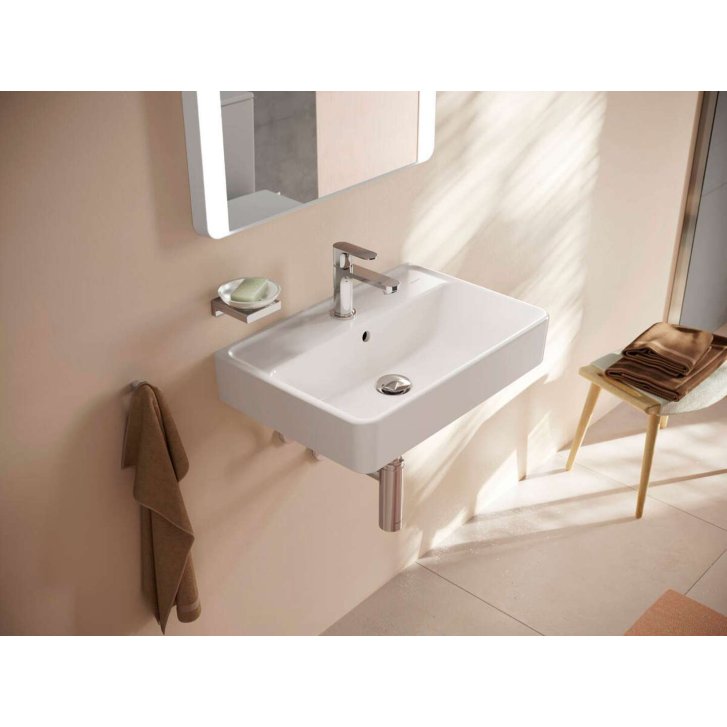 Hansgrohe Xanuia Q - Umyvadlo 60x37 cm, s přepadem, otvor pro baterii, bílá 60213450