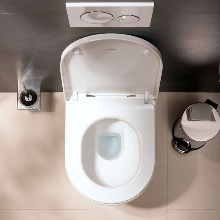 Hansgrohe EluPura Original S - Závěsné WC se sedátkem SoftClose, Rimless, bílá 62050450