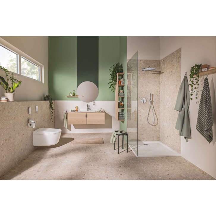Grohe Sensia - Elektronický bidet s keramikou, Rimless, Triple Vortex, HyperClean, alpská bílá 36507SH0