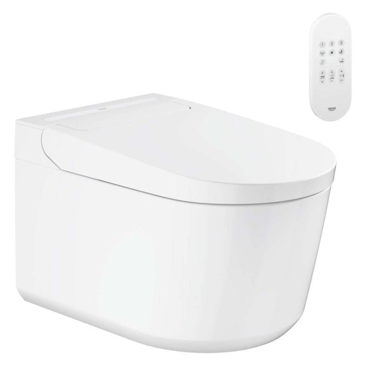 Grohe Sensia - Elektronický bidet s keramikou, Rimless, Triple Vortex, HyperClean, alpská bílá 36507SH0