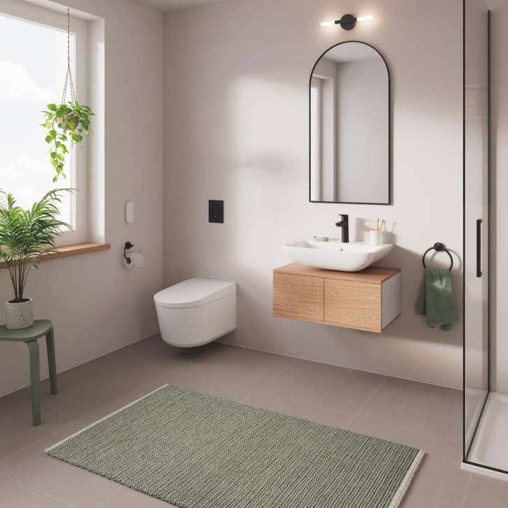 Grohe Sensia - Elektronický bidet s keramikou, Rimless, Triple Vortex, HyperClean, alpská bílá 36507SH0