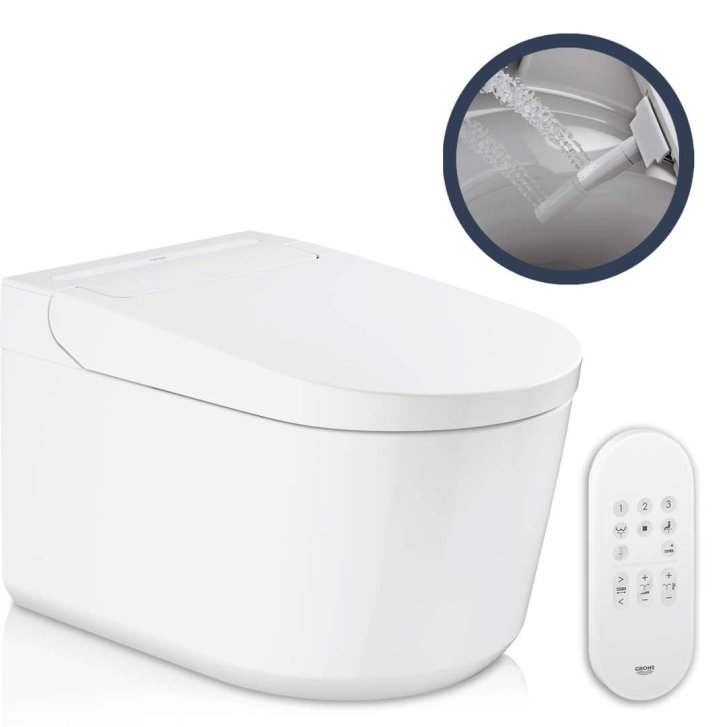 Grohe Sensia - Elektronický bidet s keramikou, Rimless, Triple Vortex, HyperClean, alpská bílá 36507SH0