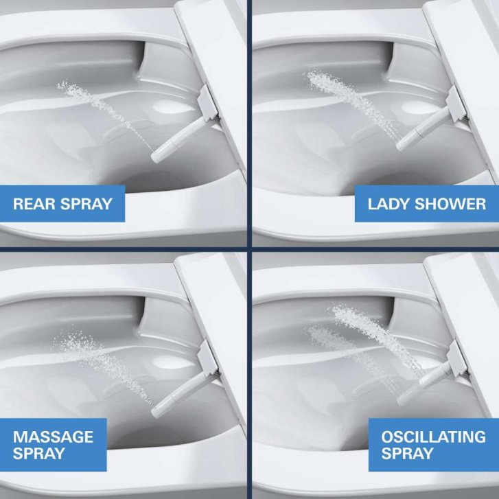 Grohe Sensia - Elektronický bidet s keramikou, Rimless, Triple Vortex, HyperClean, alpská bílá 36507SH0