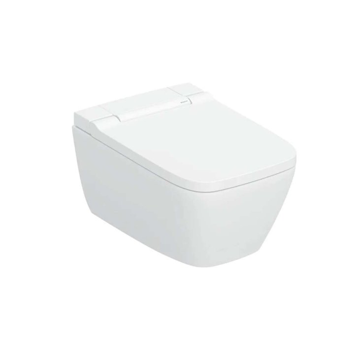 Geberit AquaClean - Elektronický bidet AquaClean Sela Square s keramikou, Rimfree, SoftClose, KeraTect, bílá 146.250.01.1