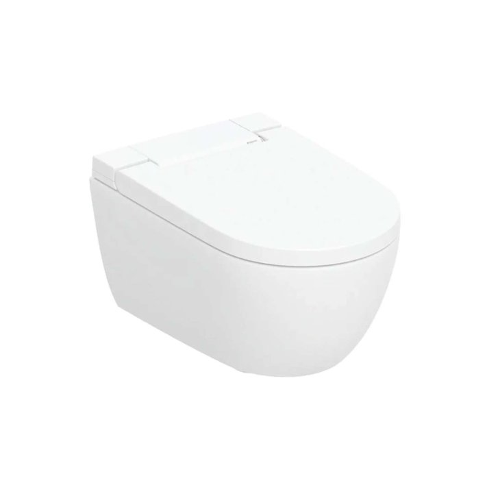 Geberit AquaClean - Elektronický bidet AquaClean Alba s keramikou, Rimfree, SoftClose, KeraTect, bílá 146.350.01.1