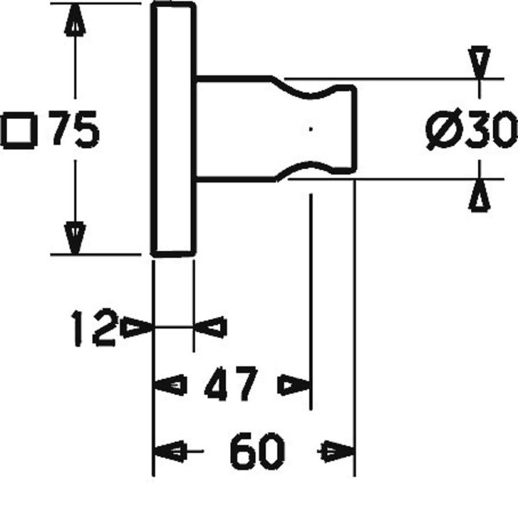 Hansa - Držák sprchy, chrom 44440100