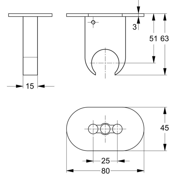 Ideal Standard Idealrain Pro - Držák sprchy, chrom B9846AA