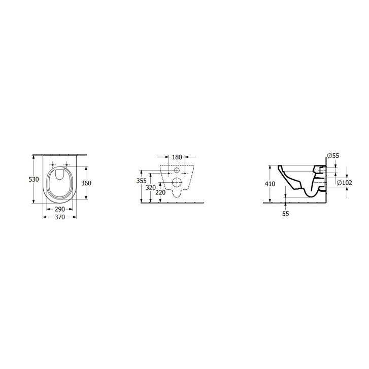 Villeroy & Boch Architectura - Závěsné WC se sedátkem SoftClosing, Rimless, TwistFlush, CeramicPlus, alpská bílá 4694CLR1