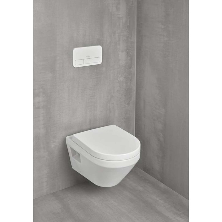 Villeroy & Boch Architectura - Závěsné WC se sedátkem SoftClosing, TwistFlush, CeramicPlus, alpská bílá 5684CLR1