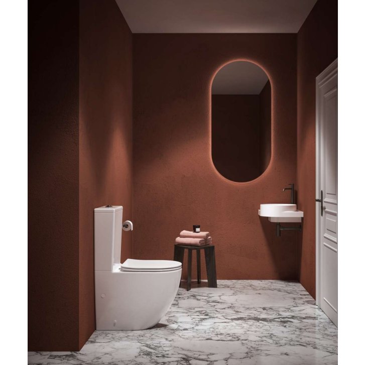 Ravak - WC kombi se sedátkem SoftClose, vario odpad, spodní napouštění, RimOff, bílá X01870