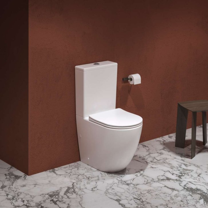 Ravak - WC kombi se sedátkem SoftClose, vario odpad, spodní napouštění, RimOff, bílá X01870