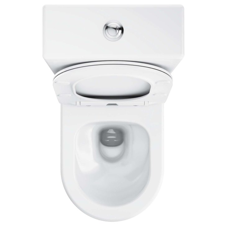 Ravak - WC kombi se sedátkem SoftClose, vario odpad, spodní napouštění, RimOff, bílá X01870