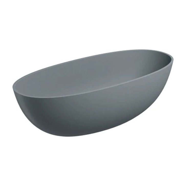 OMNIRES Shell - Volně stojící vana, 175x78 cm, matná šedá SHELL175WWAG