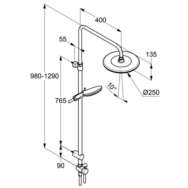 Kludi Freshline - Dual Shower System, sprchová souprava, chrom 6709005-00