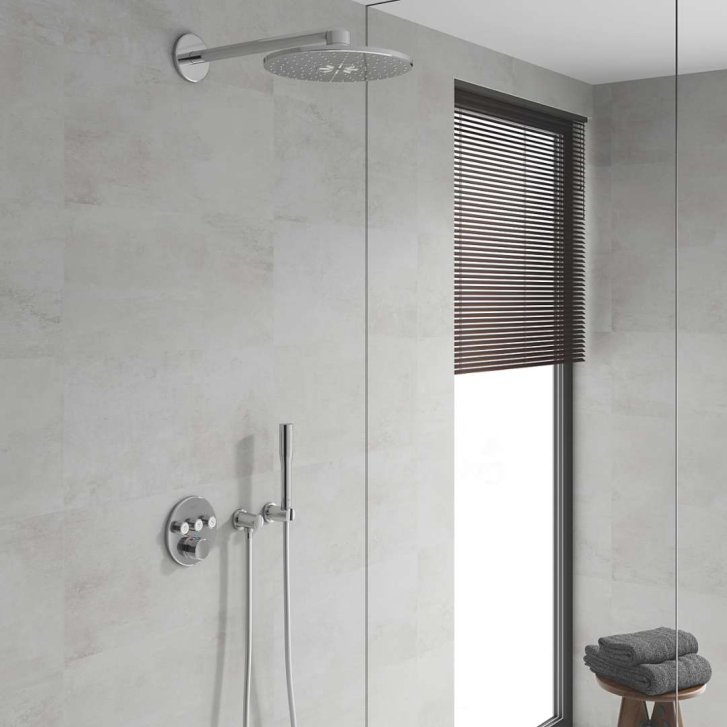 Grohe SmartControl Perfect - Sprchový set 310 s baterií pod omítku, 2 proudy, chrom 34709000