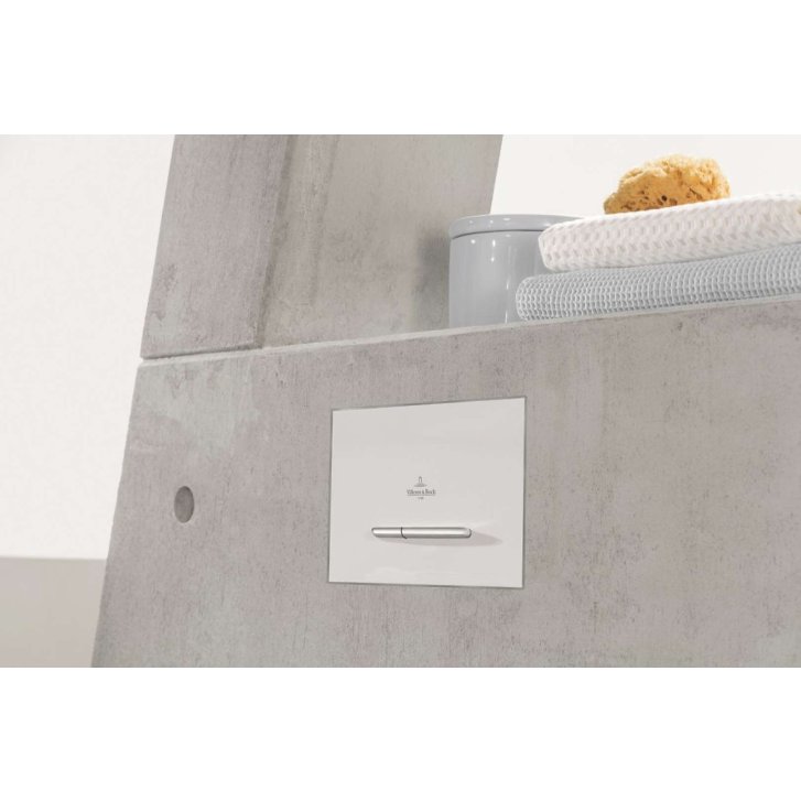 Villeroy & Boch ViConnect - Ovládací tlačítko splachování, bílá/chrom 92216168