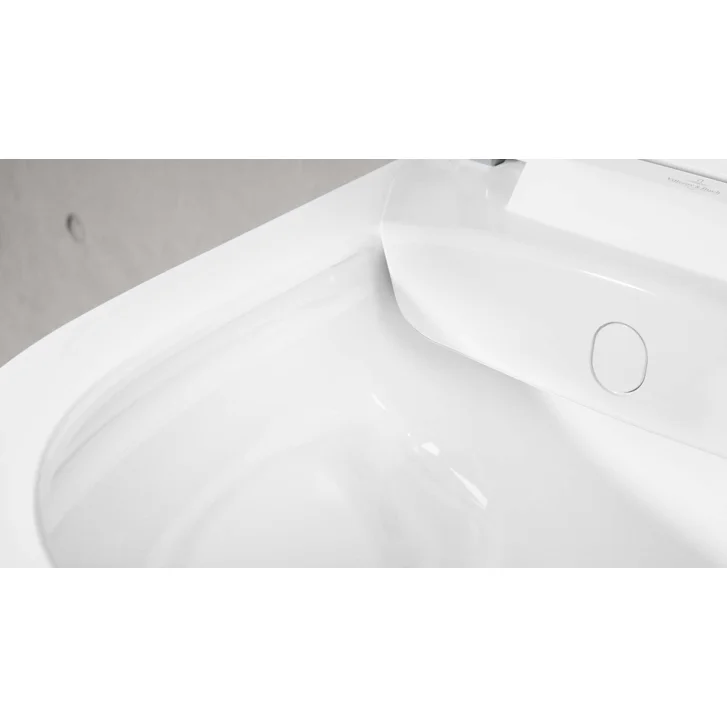 Villeroy & Boch ViClean - Elektronický bidet s keramikou, Rimless, CeramicPlus, SoftClosing, alpská bílá V0E100R1