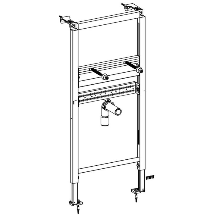 Villeroy & Boch ViConnect - Předstěnová instalace pro umyvadlo, 112 cm, univerzální použití 92214900