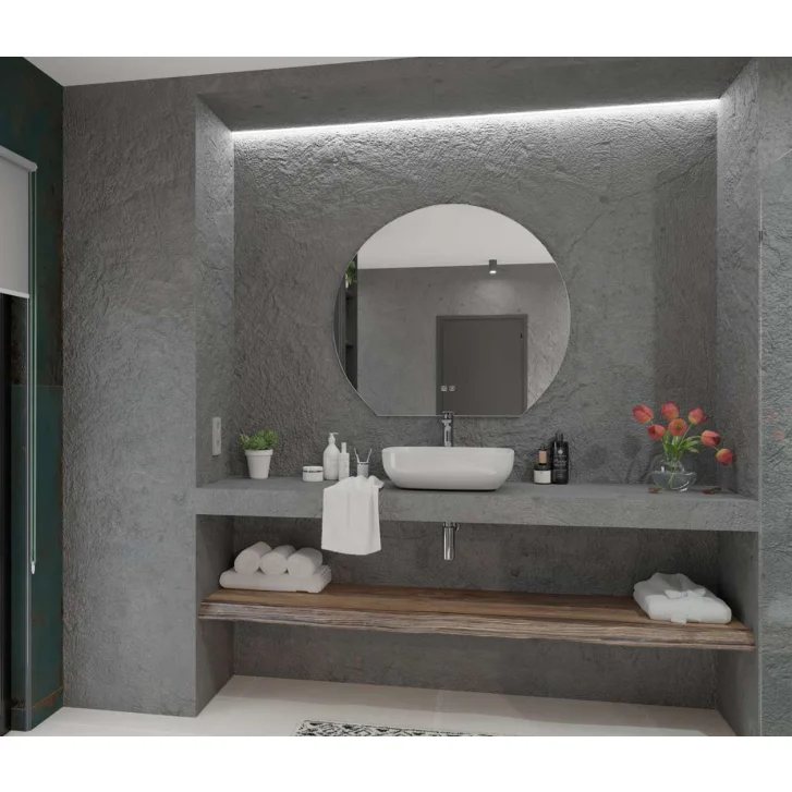 kielle Idolio - Zrcadlo s LED osvětlením a vyhříváním, průměr 100 cm 50324091
