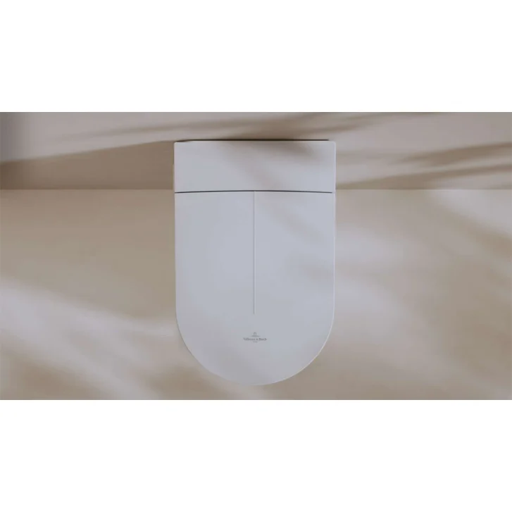 Villeroy & Boch Tivo - Elektronický bidet s keramikou, závěsný, DirectFlush, CeramicPlus, SoftClosing, alpská bílá V22EM101