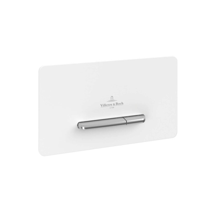 Villeroy & Boch ViConnect - Ovládání splachování, bílé sklo V99442RE