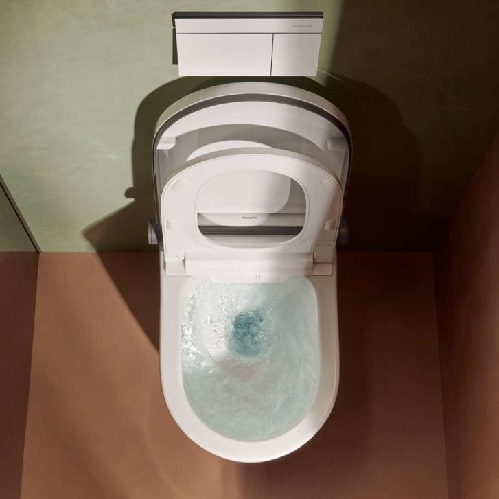 Hansgrohe LavaPura Element S - Elektronický bidet s keramikou, SoftClose, AquaHelix Flush, HygieneEffect, SmartClean, bílá 63021450