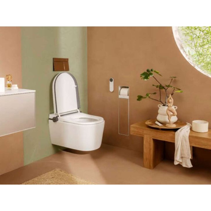 Hansgrohe LavaPura Element S - Elektronický bidet s keramikou, SoftClose, AquaHelix Flush, HygieneEffect, SmartClean, bílá 63021450