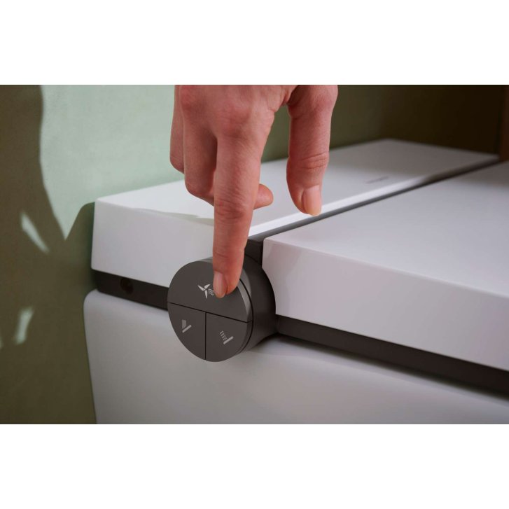 Hansgrohe LavaPura Element S - Elektronický bidet s keramikou, SoftClose, AquaHelix Flush, HygieneEffect, SmartClean, bílá 63021450