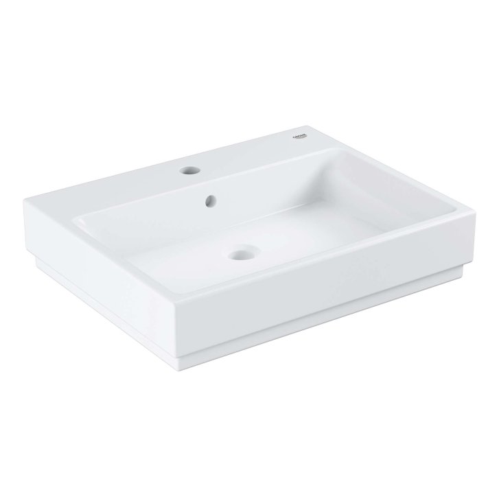 Grohe Cube Ceramic - Umyvadlo s přepadem, 60x49 cm, PureGuard, alpská bílá 3947700H
