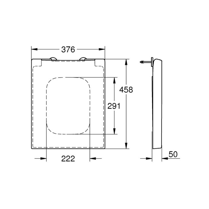 Grohe Cube Ceramic - WC sedátko se sklápěním SoftClose, duroplast, alpská bílá 39488000