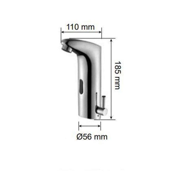 Jet Dryer - Senzorová umyvadlová baterie, bateriové napájení, chrom 8596220009319