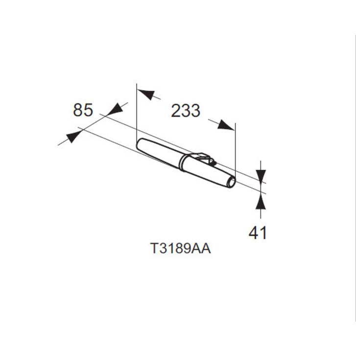 Ideal Standard Mirror&Light - LED svítidlo Eva 233x85x41 mm, 6W, chrom T3189AA