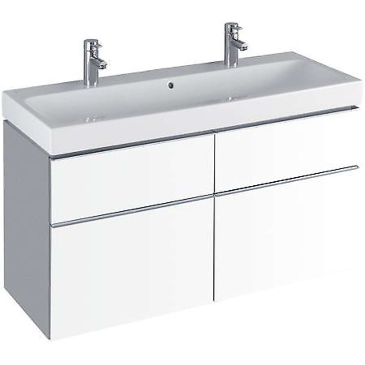 Geberit iCon - Umyvadlo, 120x49 cm, s KeraTect, bílá 124020600