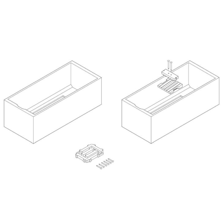 Duravit DuraStyle - Podpora pro vanu DuraStyle, 1400x800 mm 791430000000000