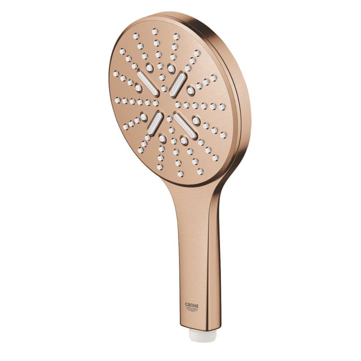 Grohe Rainshower SmartActive - Sprchová hlavice 130 9,5 l/ min, 3 proudy, kartáčovaný Warm Sunset 26574DL0