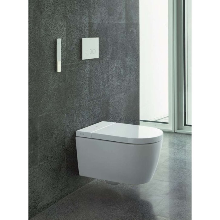 Duravit SensoWash Starck - Elektronický bidet s keramikou, Rimless, SoftClose, DuraShield, alpská bílá 650001012004310