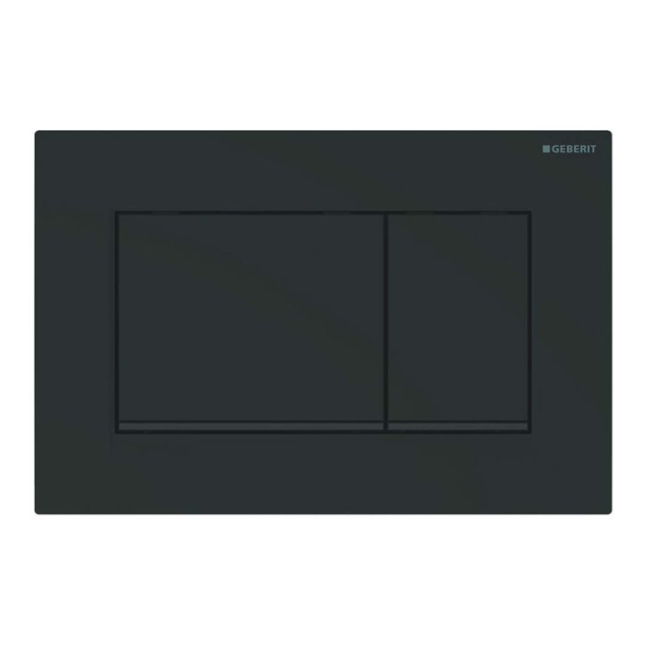 Geberit Sigma20 - Ovládací tlačítko pro 2 množství splachování, matná černá/černá 115.883.16.1