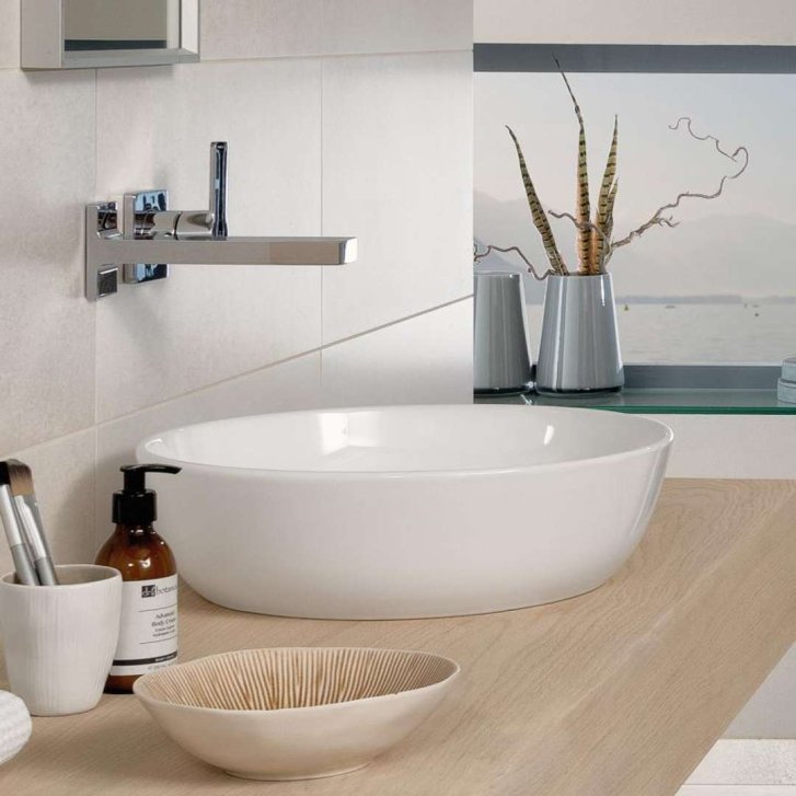 Villeroy & Boch Artis - Umyvadlo na desku, průměr 43 cm, alpská bílá 41794301
