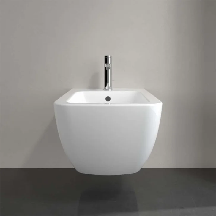 Villeroy & Boch Venticello - Závěsný bidet, s 1 otvorem pro baterii, CeramicPlus, alpská bílá 441100R1