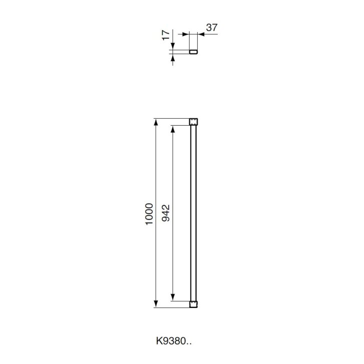 Ideal Standard Connect 2 - Upevňovací rameno, chrom K9380VA