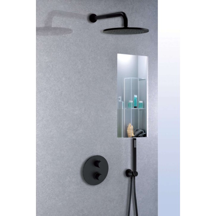 Paffoni Stick - Sprchové rameno, délka 40 cm, matná černá ZSOF034NO