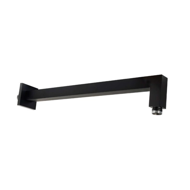 Paffoni Ringo West - Sprchové rameno SQUARE, délka 40 cm, matná černá ZSOF063NO