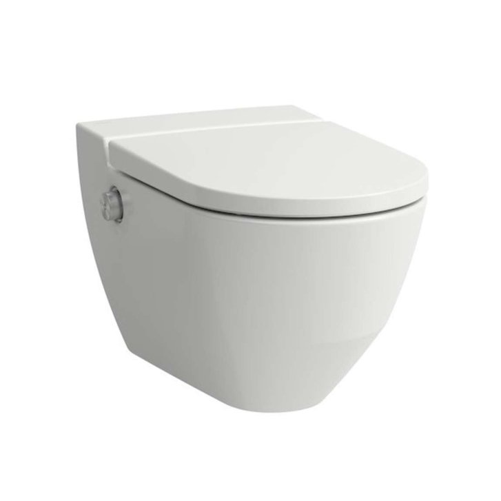 Laufen Cleanet Navia - Elektronický bidet s keramikou, Rimless, SoftClose, s LCC, bílá H8206014000001