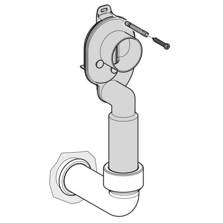 Laufen - Sifon pro skryté připojení H8941530000001