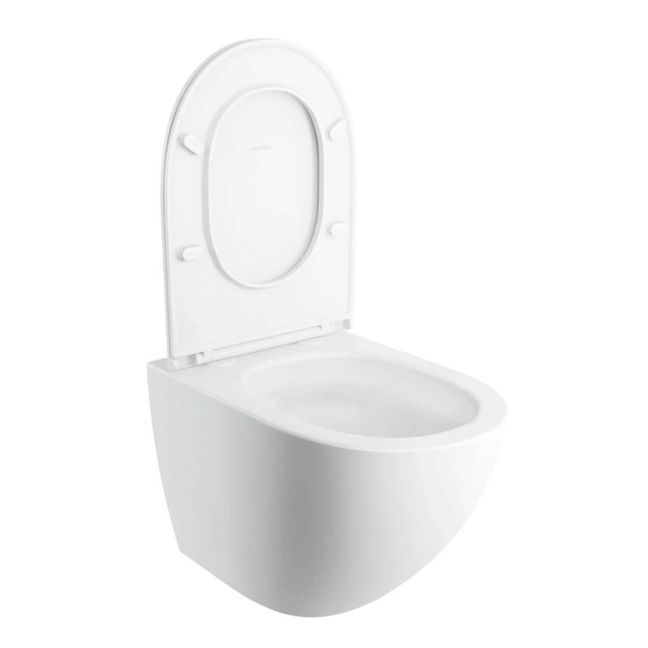OMNIRES Ottawa Comfort - Závěsné WC se sedátkem SoftClose, Rimless, matná bílá OTTAWACSPMWBM